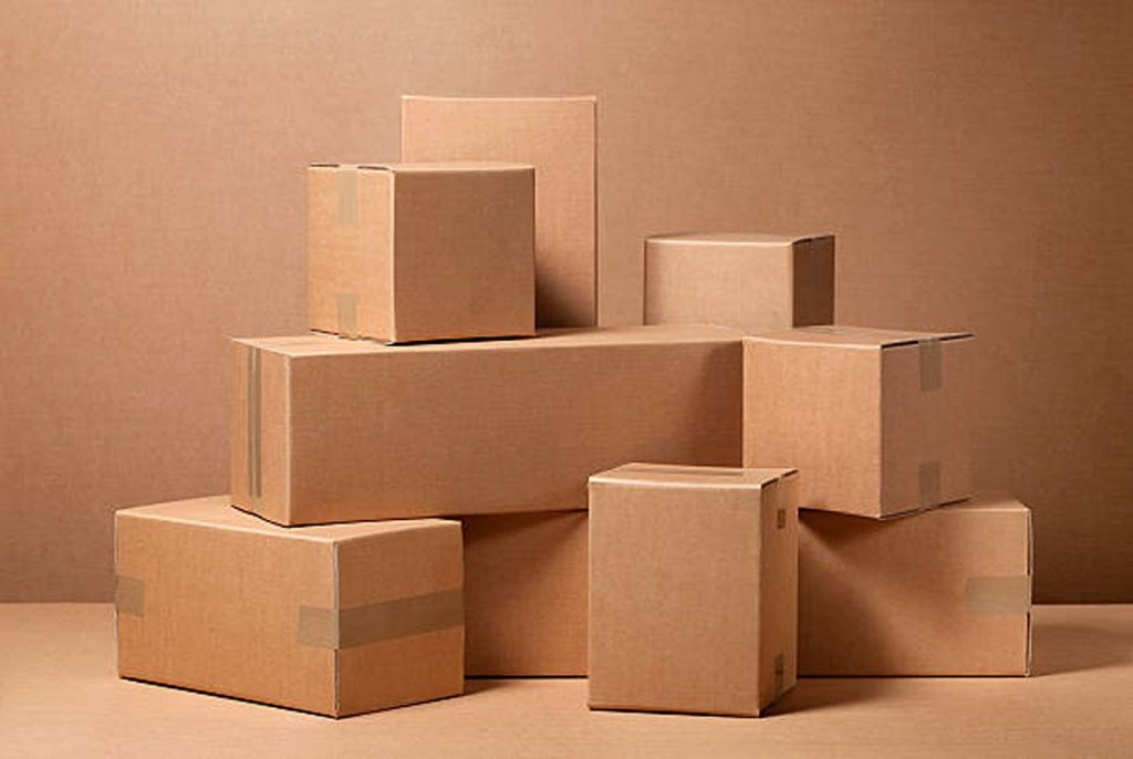 cardboard boxes