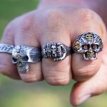 mens skull ring