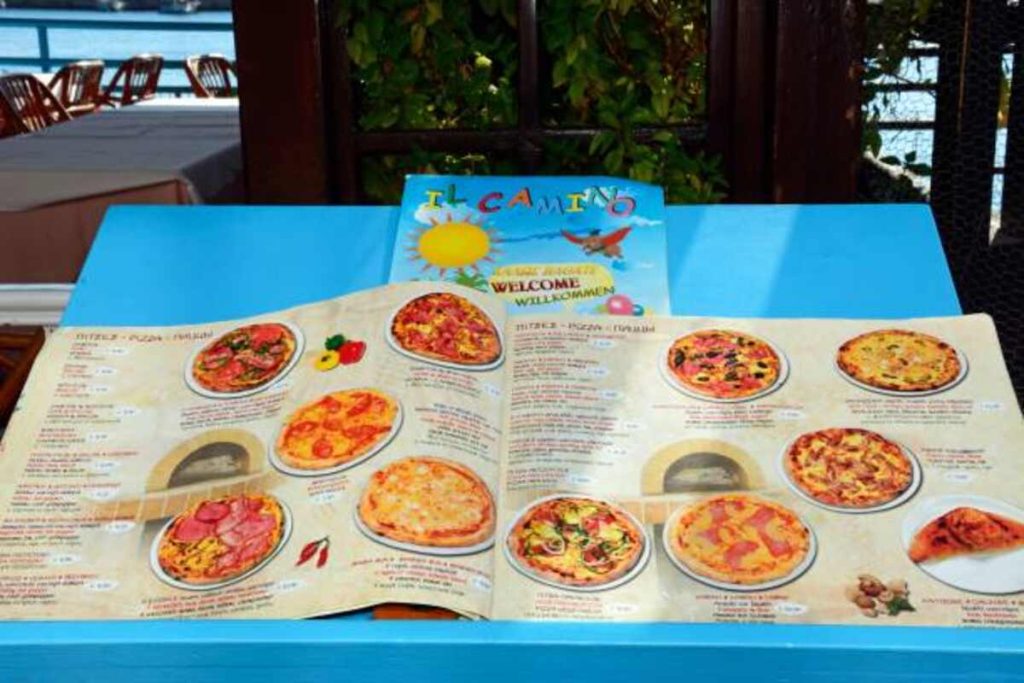 West Main Pizza Menu